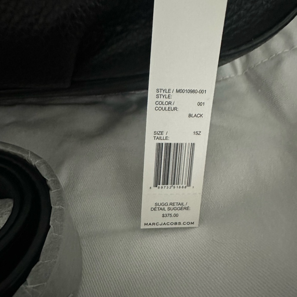 Marc Jacobs Black Leather Bag with Silver Detail - Picture 3 of 7